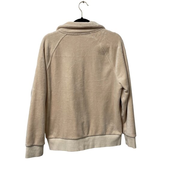 ATHLETA RECOVER COZY SNAP FRONT SWEATSHIRT CHANTILLY CREAM WOMENS M PULLOVER - Picture 3 of 11
